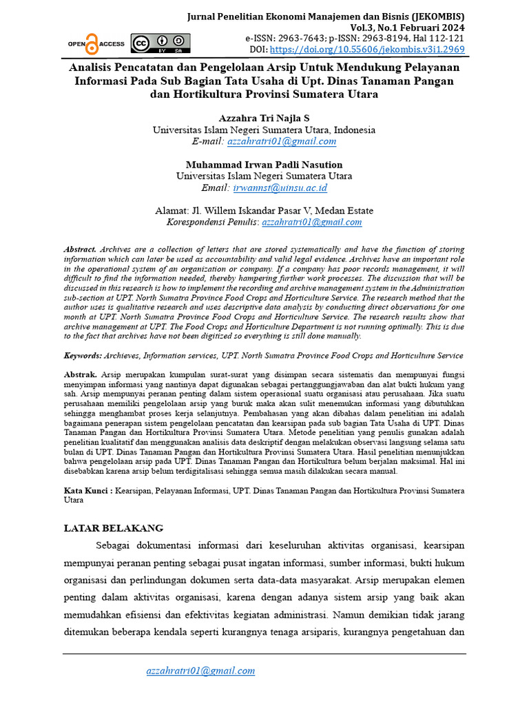 JEKOMBIS+-+vol 3+no 1+Februari+2024+Hal+112-121 | PDF