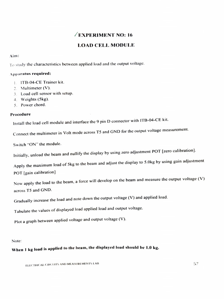 Measurements Lab Manual | PDF