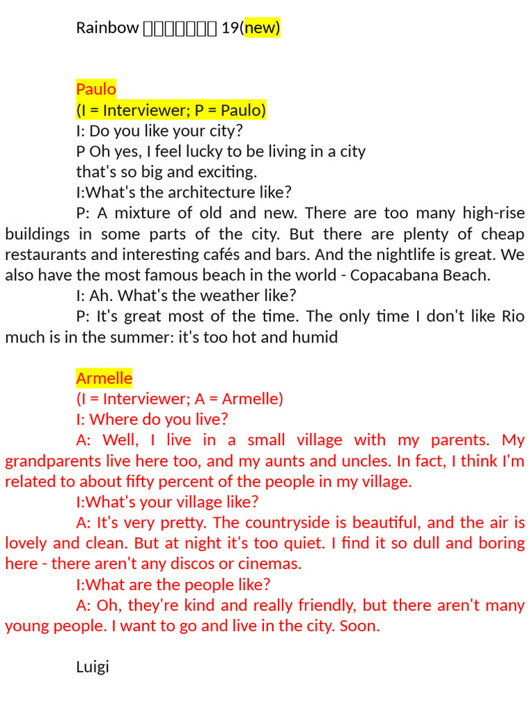 新）Rainbow英语课堂19 | PDF