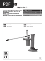 Hydraulic Jack Use & Maintenance Manual | PDF | Safety | Pump
