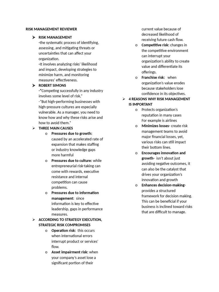 Comprehensive Risk Management Guide | PDF | Risk | Risk Management