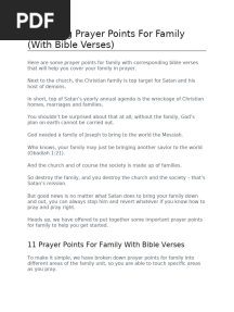 11 Strong Prayer Points For Family