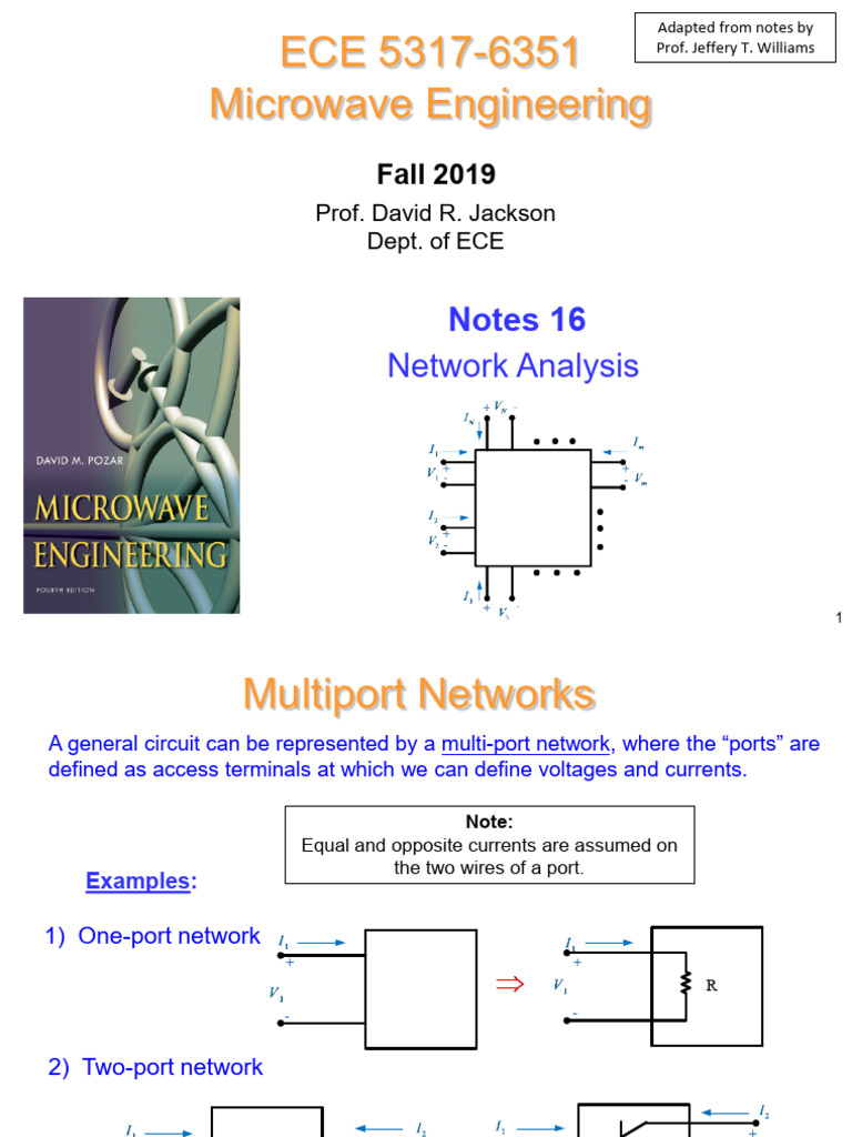 Notes 16 5317-6351 Network Analysis | PDF | Network Analysis ...