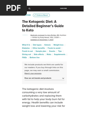 The Ketogenic Diet- A Detailed Beginner's Guide to Keto