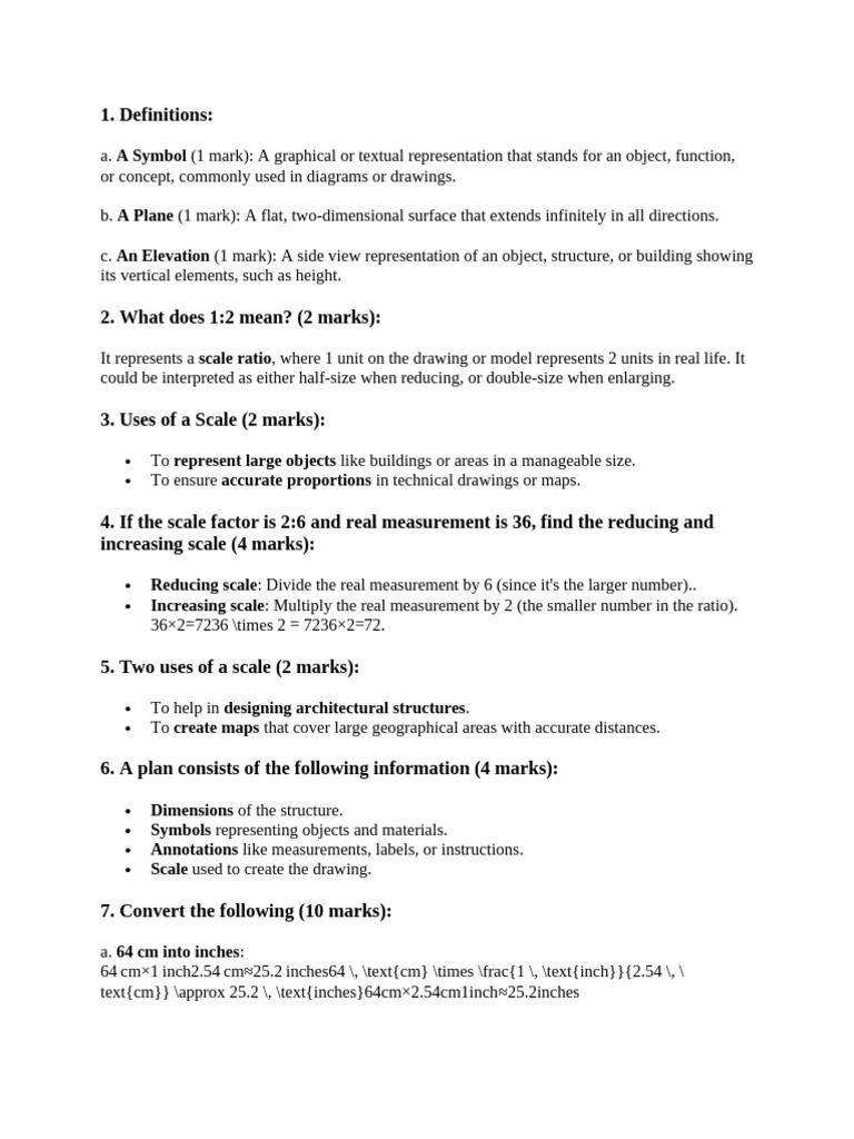 Understanding Scales and Drawings | PDF | Metrology