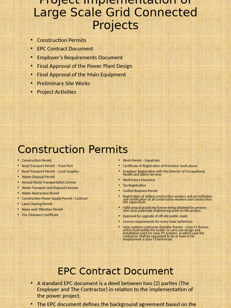 Large Scale Grid Project Implementation Guide | PDF | License | Employment