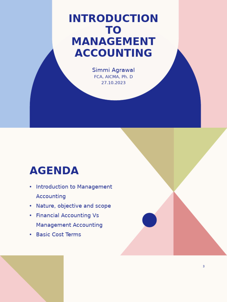 Introduction To Management Accounting | PDF | Management Accounting | Cost