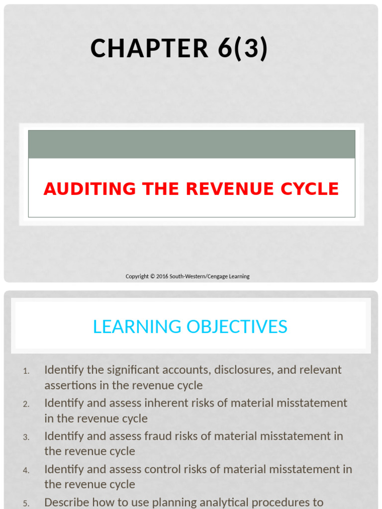 Auditing Revenue Cycle Risks and Controls | PDF | Audit | Internal Control