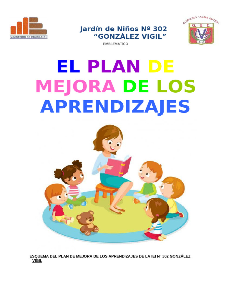 Plan de Mejora de Aprendizajes 2024 | PDF | Evaluación | Aprendizaje