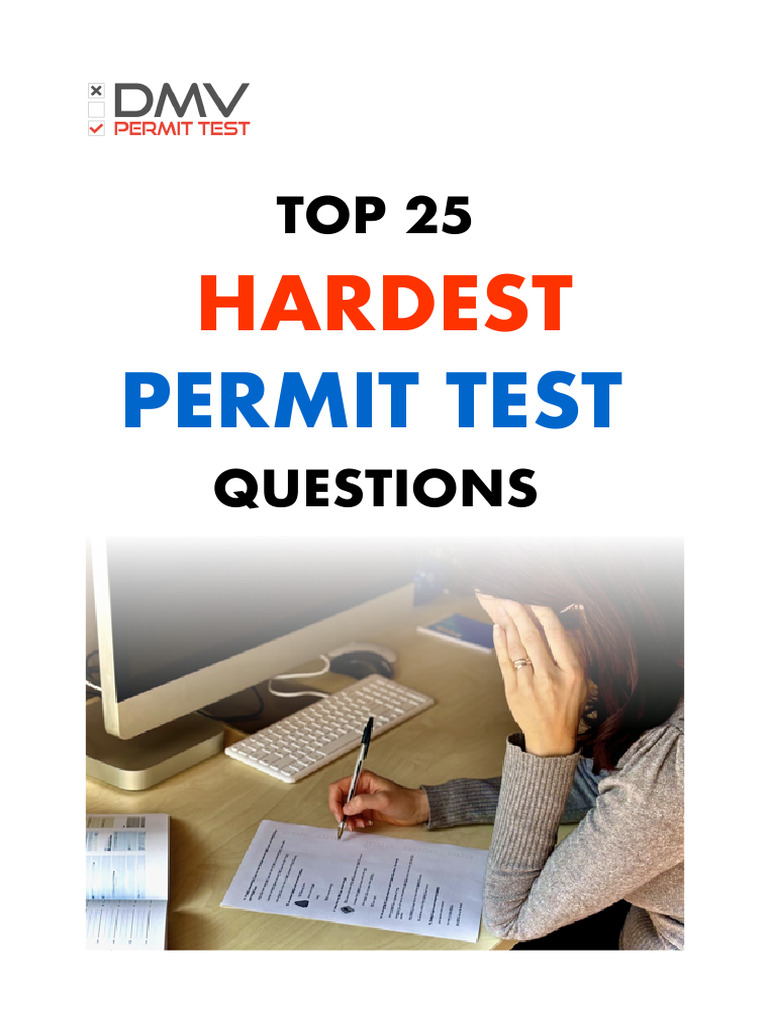 Top 25 Hardest Permit Test Questions | PDF | Traffic | Traffic Light