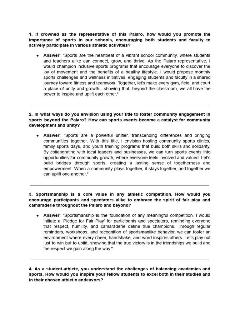 Promoting Sports for Community Unity | PDF | Sports | Social Psychology