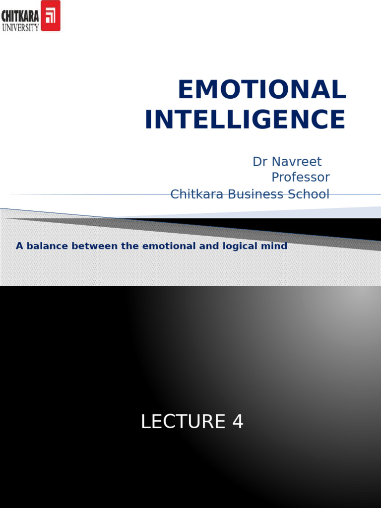 Understanding Emotional Intelligence | PDF | Emotions | Emotional ...