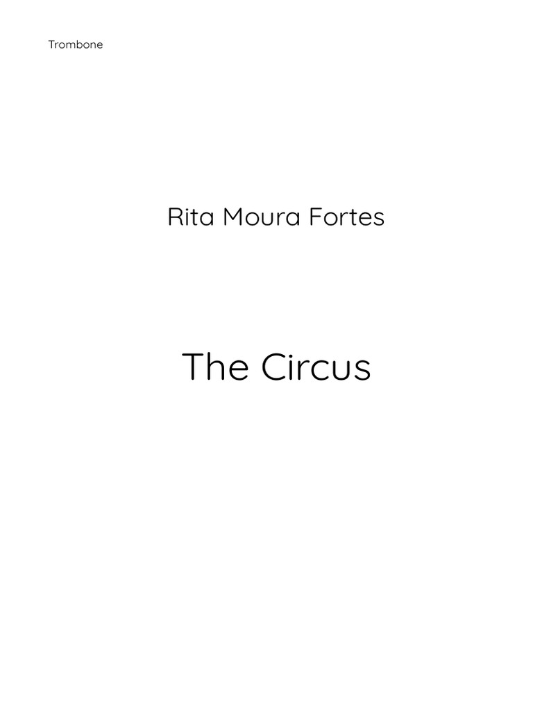 Trombone - The Circus | PDF | Instrumentos musicais | Composições musicais