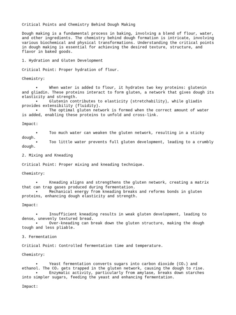 Dough Making Pdf Gluten Breads