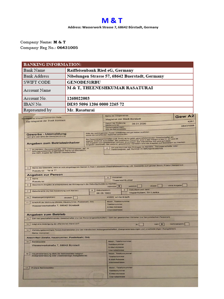 M&T Bank SWIFT Code Information | PDF