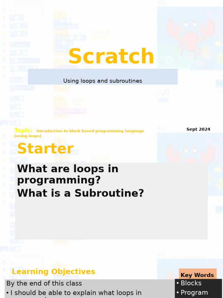 Creating Games Year 7 Wk6 | PDF | Scratch (Programming Language ...