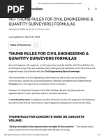 50 Construction Thumb Rules Used by Civil Engineers | PDF | Concrete ...