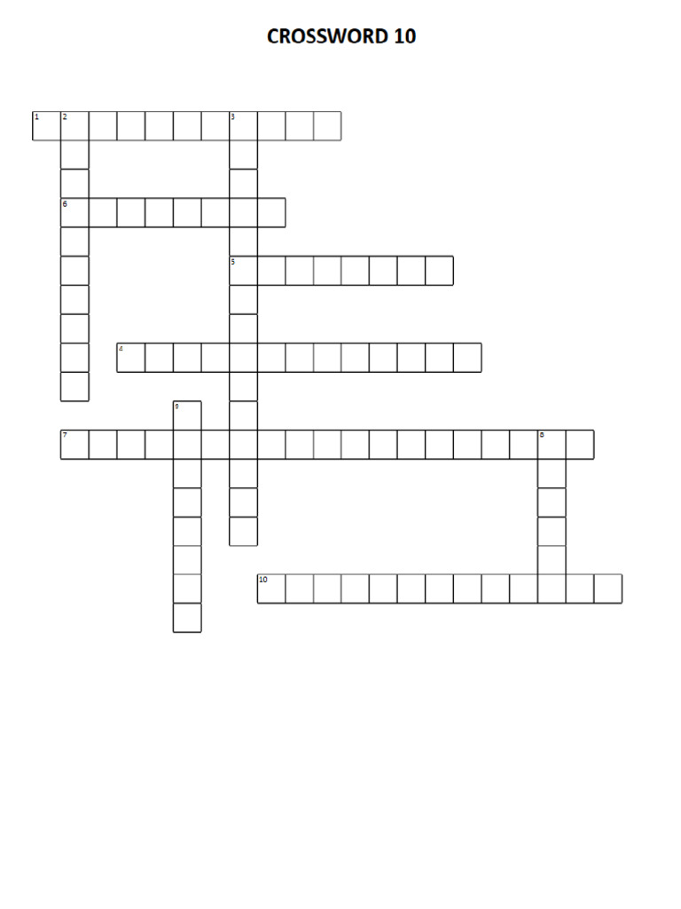 Crossword Puzzle (10) (3 Files Merged) PDF Crossword Puzzle (10) (3 Files Merged) PDF