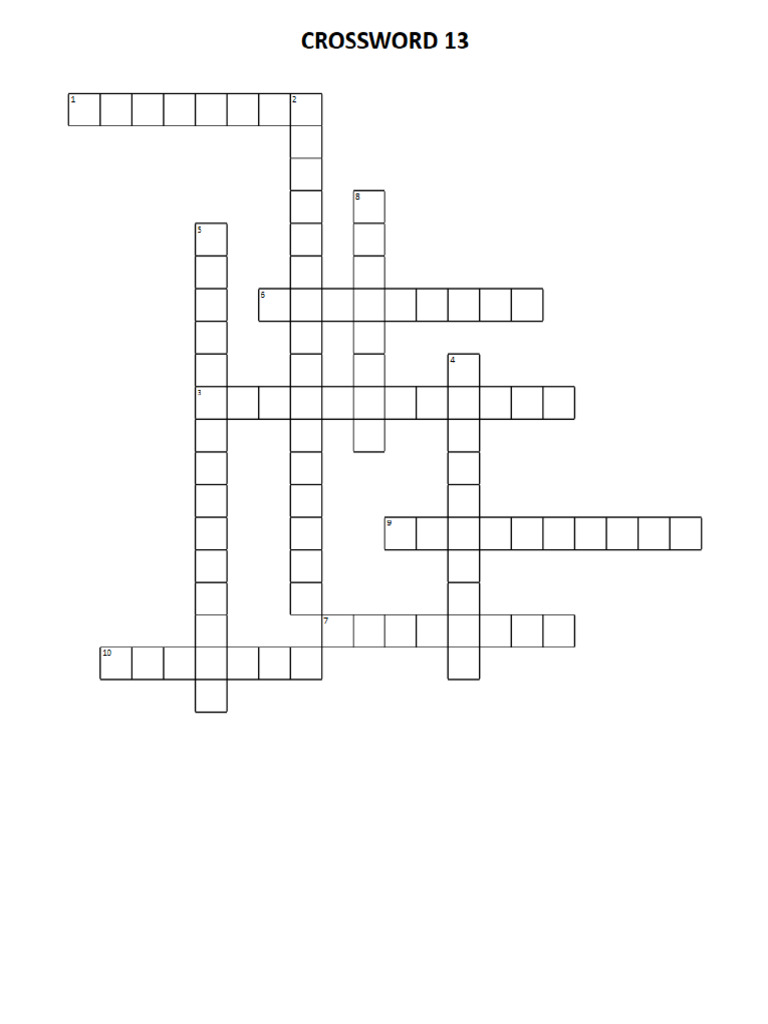 Crossword Puzzle (13) (3 Files Merged) PDF