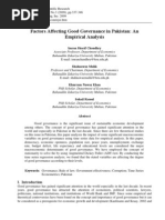 Download Factors Affecting Good Governance in Pakistan by Rizwan Rao SN78827449 doc pdf