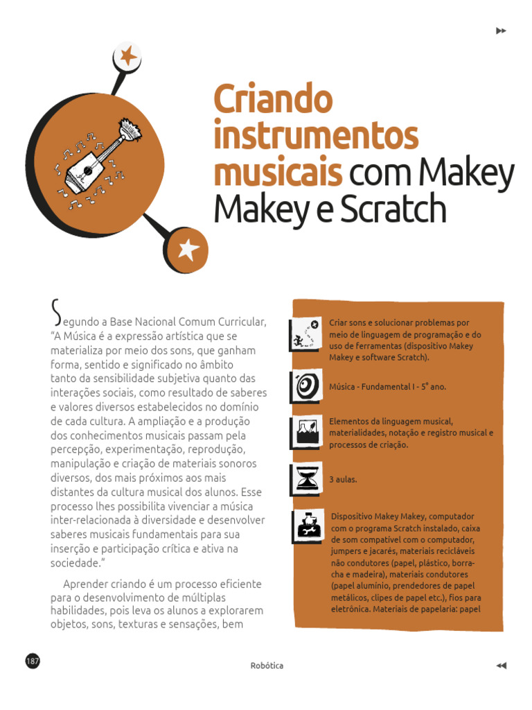 Instrumentos Musicais com Makey Makey | PDF | Swift (linguagem de ...