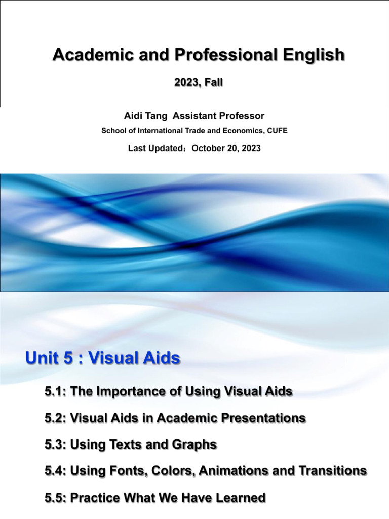 Effective Use of Visual Aids in Presentations | PDF | Microsoft Power ...