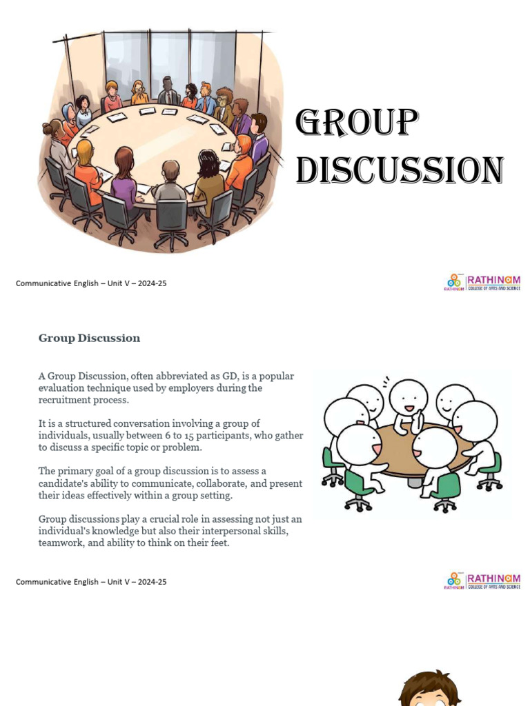 Group Discussion Skills Guide | PDF | Sustainability | Thought