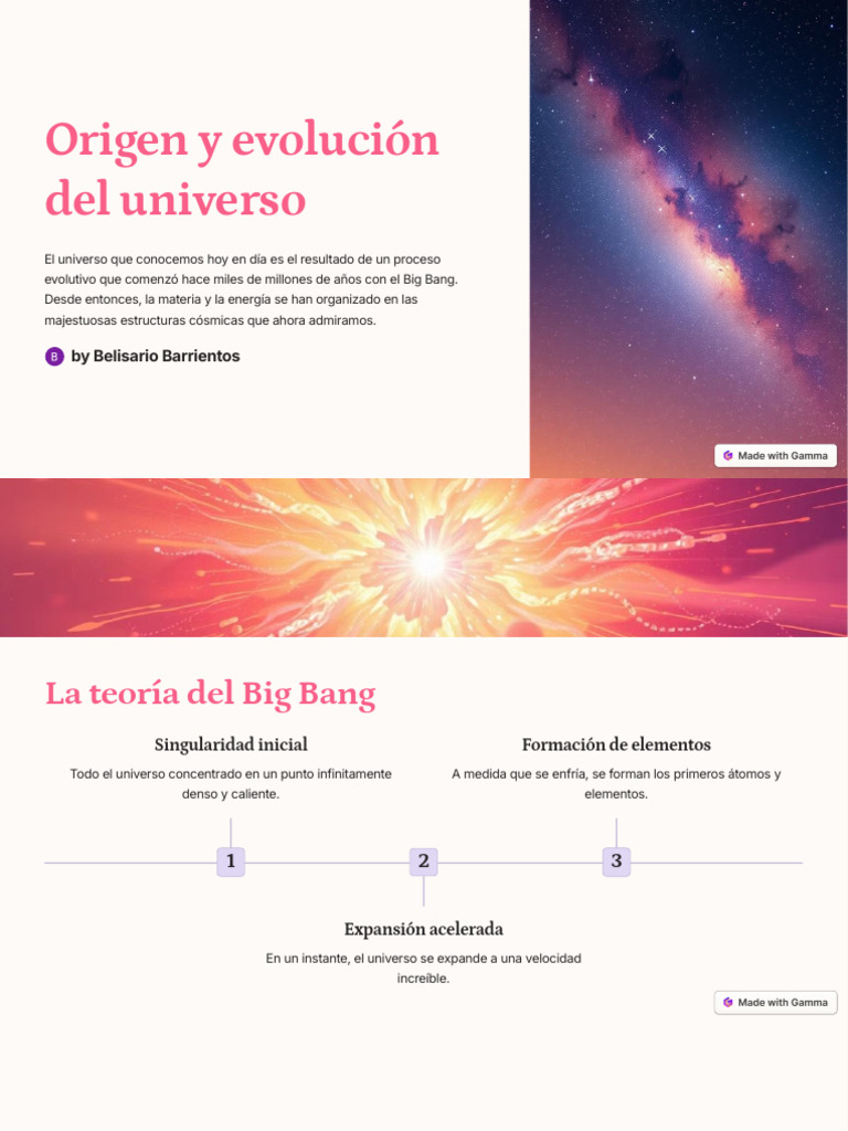 Origen y Evolucion Del Universo | PDF | Universo | Big Bang