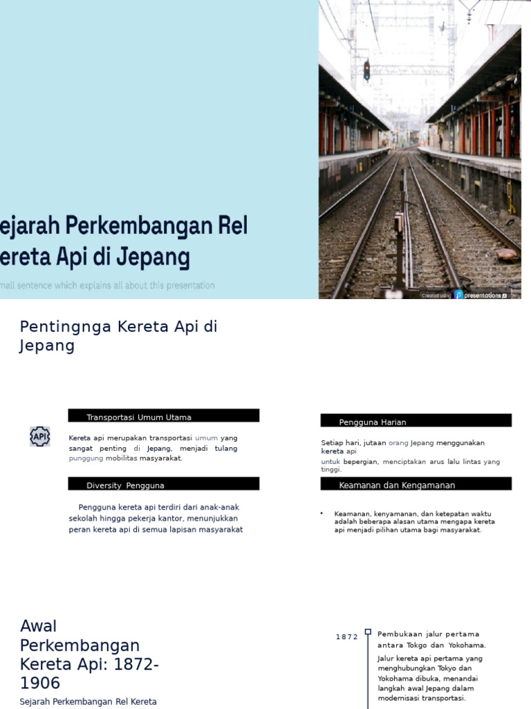 Sejarah dan Perkembangan Kereta Api Jepang | PDF