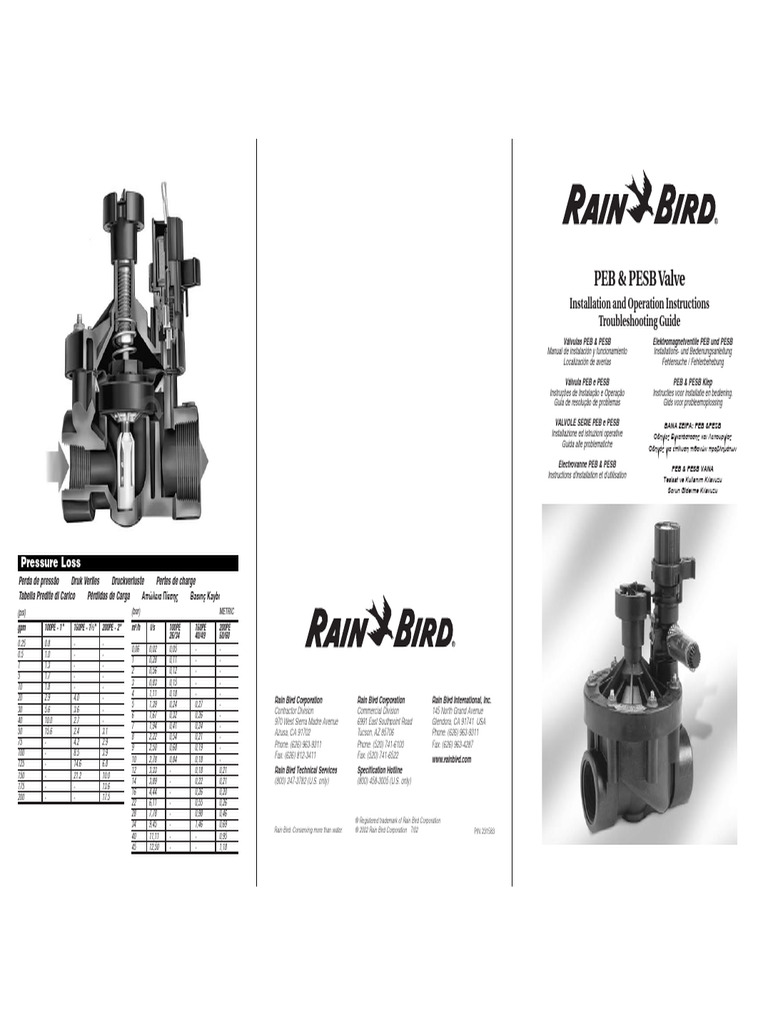 Manual Valv. PSBR | PDF | Valve | Fluid Mechanics