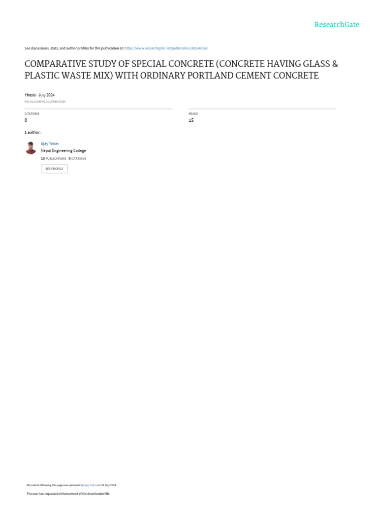 Eco-Friendly Concrete with Waste Materials | PDF | Concrete ...
