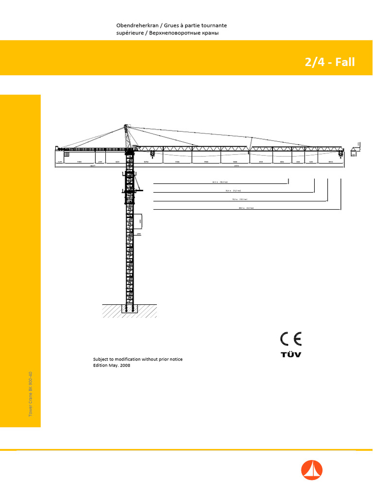 BK 1000-40 Cathead Load Chart | PDF | Crane (Machine) | Manufactured Goods