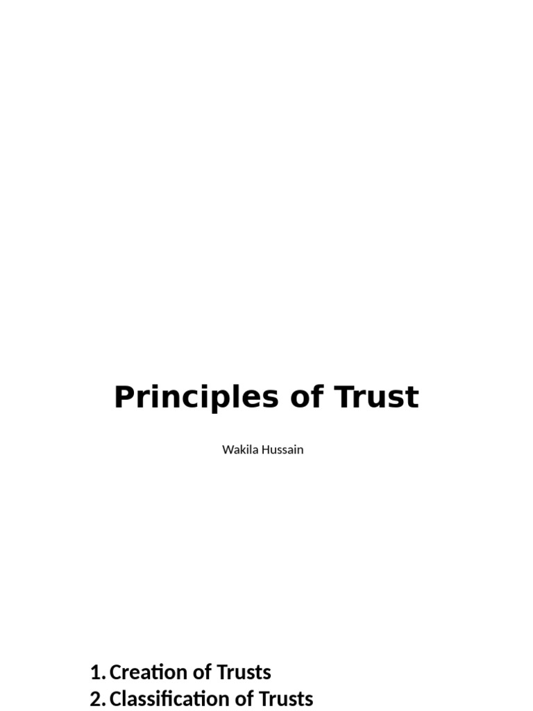 Trust 01 Pdf English Trust Law Trustee