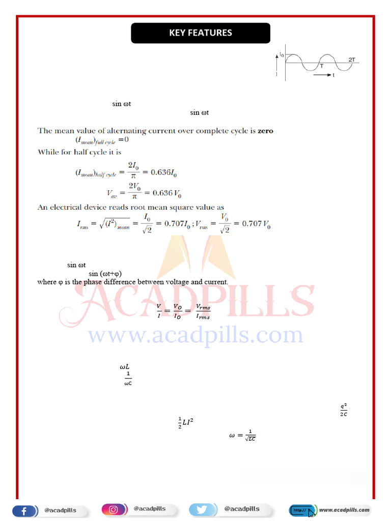 Understanding Alternating Current Concepts | PDF | Inductor | Capacitor