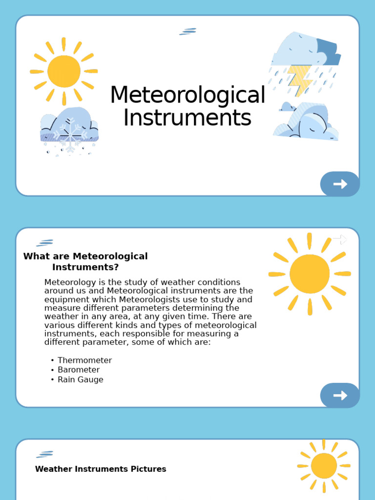 Overview of Meteorological Instruments | PDF | Meteorology | Atmosphere