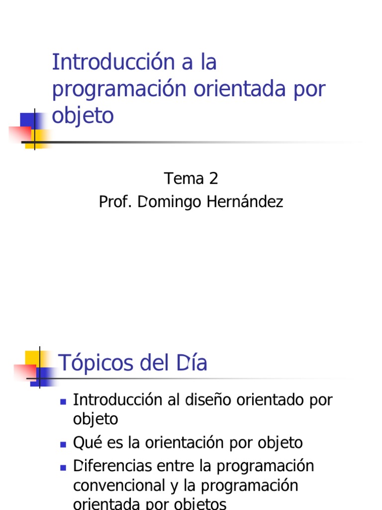 Programacion o o | PDF | Objeto (informática) | Herencia (Programación ...