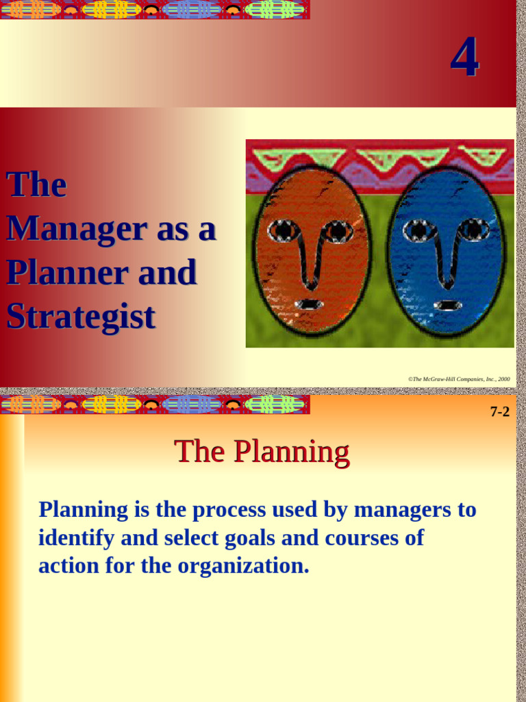 Managerial Planning and Strategy Guide | PDF | Strategic Management ...