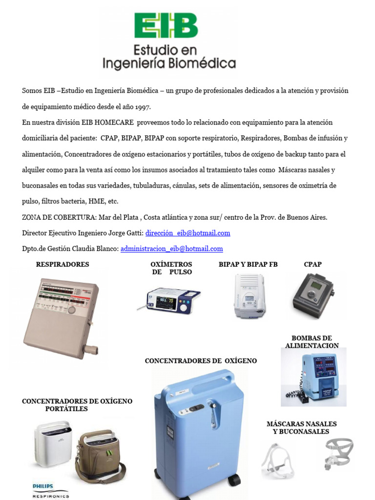 Equipamiento Médico Domiciliario EIB | PDF