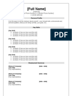 CV Simple Template