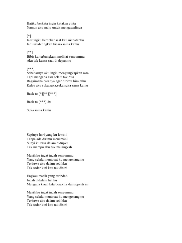 Hatiku Berkata Ingin Katakan Cinta Pdf