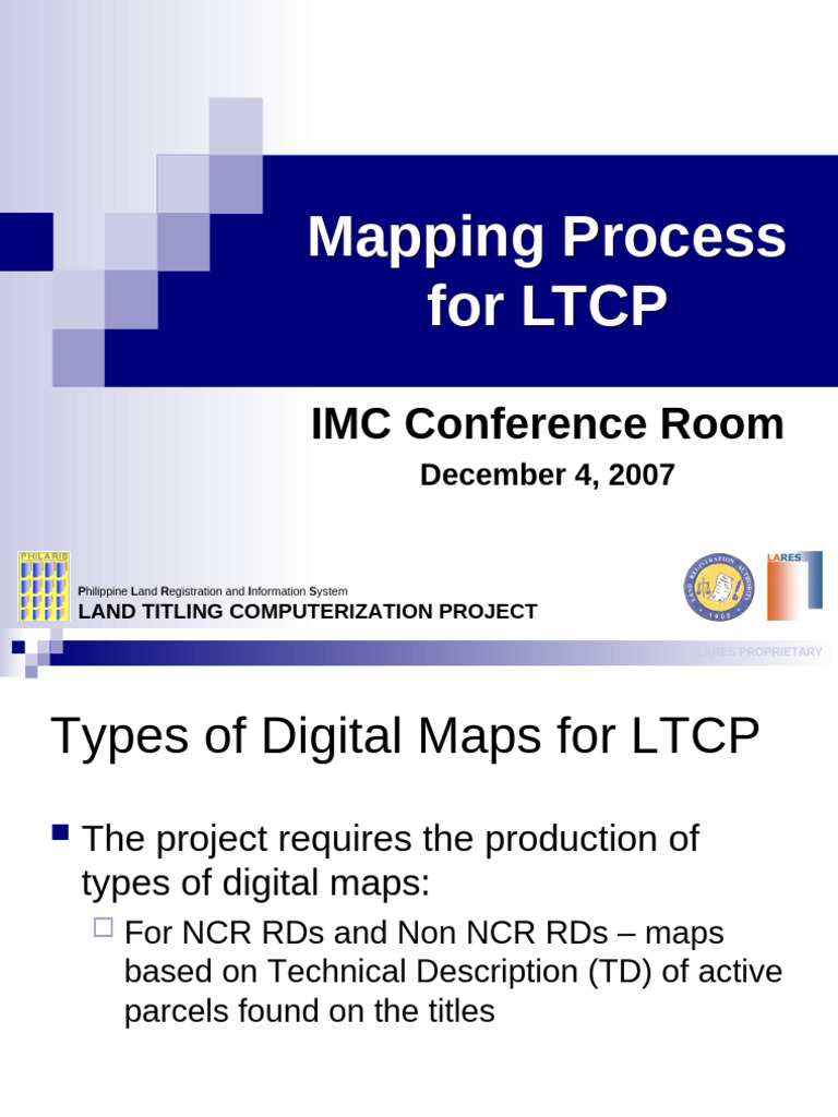 Philippine Land Registration Mapping Process | PDF | Geographic ...