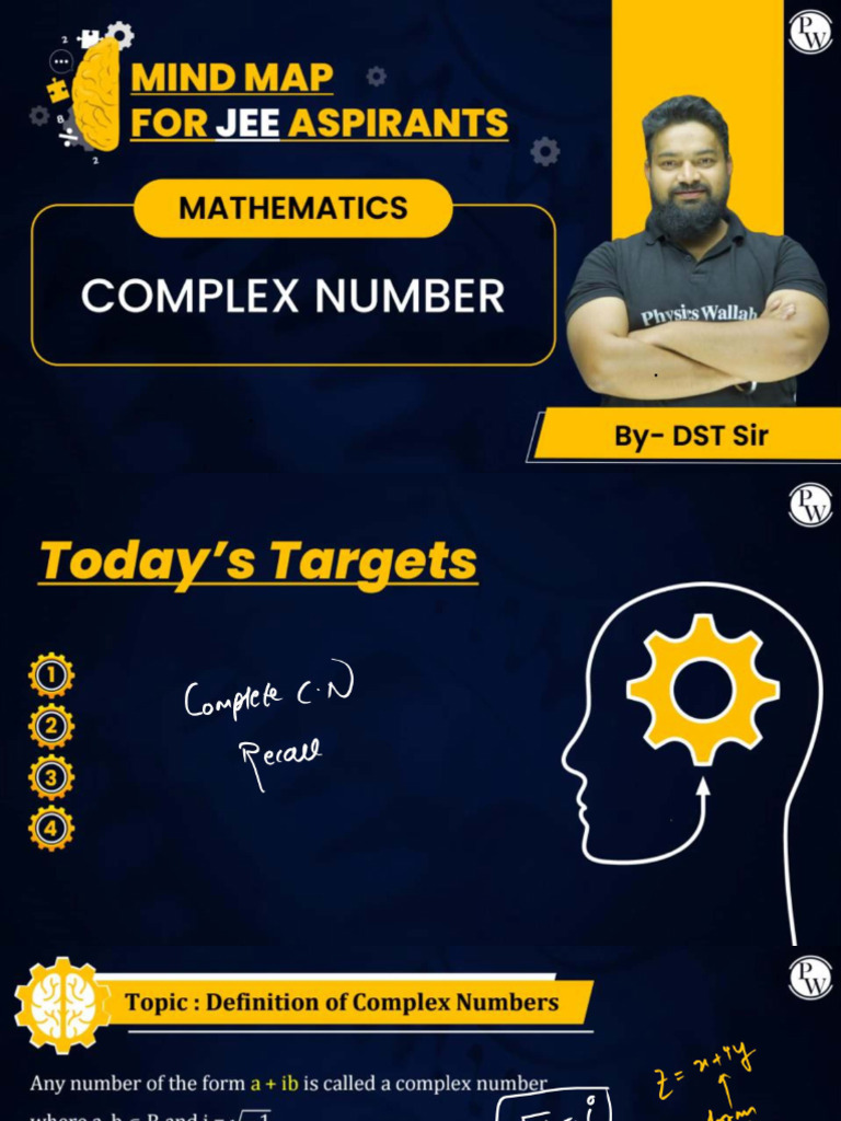 COMPLEX NUMBERS - Class Notes - JEE Mindmap | PDF