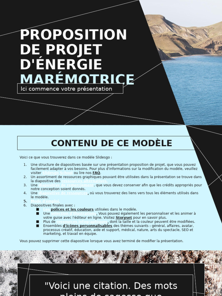 Tidal Energy Project Proposal by Slidesgo | PDF | Planètes | Jupiter