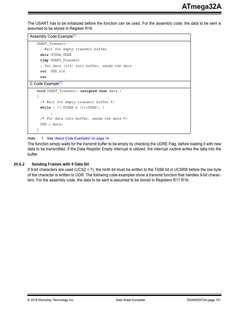 Atmega32A DataSheet Complete DS40002072A 11 | PDF | Computer ...