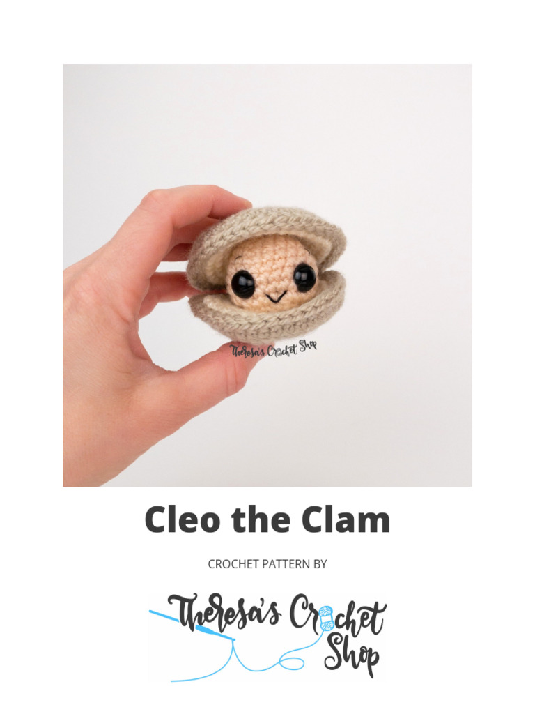 Cleo the Clam Crochet Pattern | PDF | Crochet | Yarn
