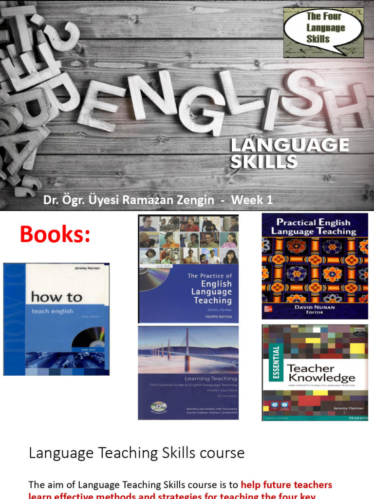 Week 1 4 Basic Language Skills PDF | PDF | Learning | Language Education