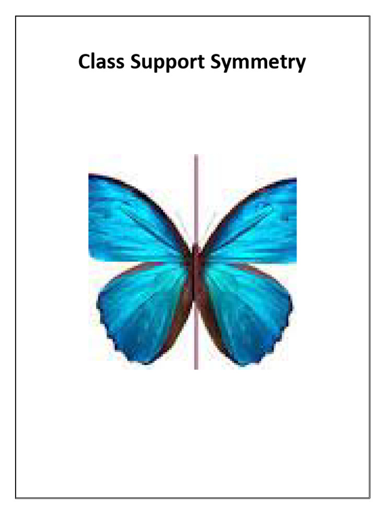 Class Support Symmetry | PDF | Teaching Methods & Materials
