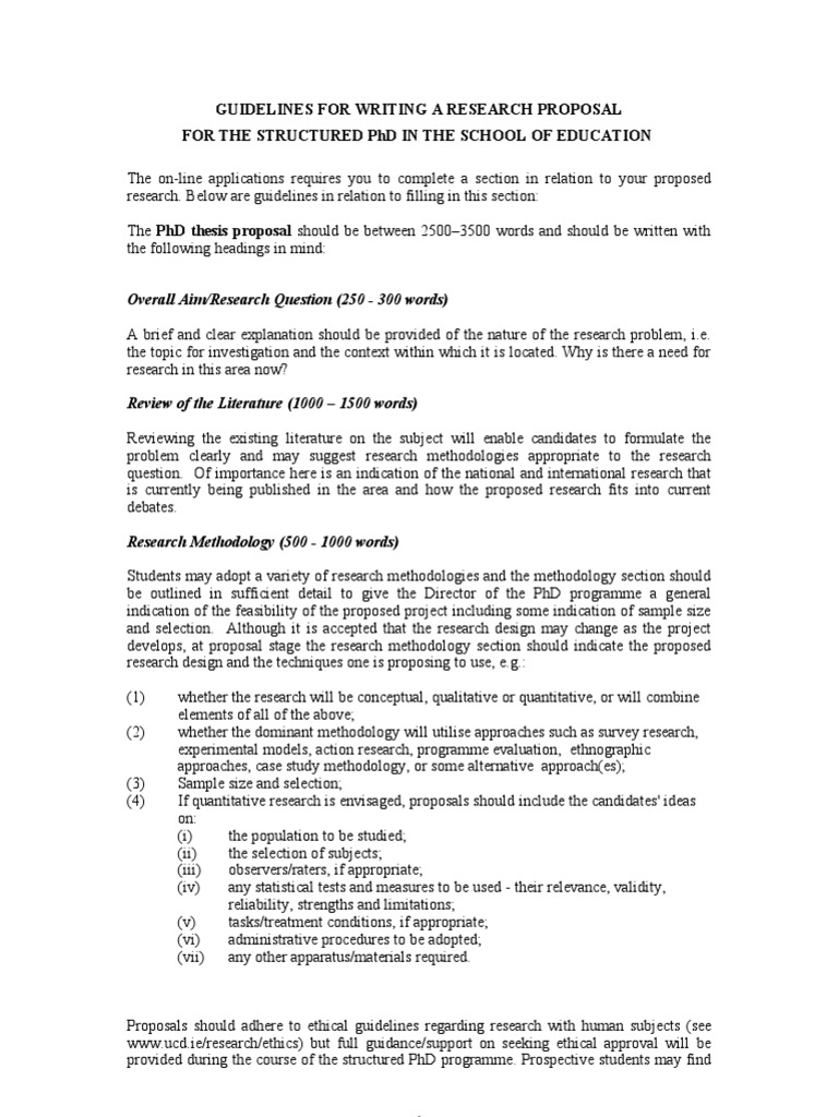 PhD Proposal Guidelines for Paris 8 | PDF | Doctor Of Philosophy ...