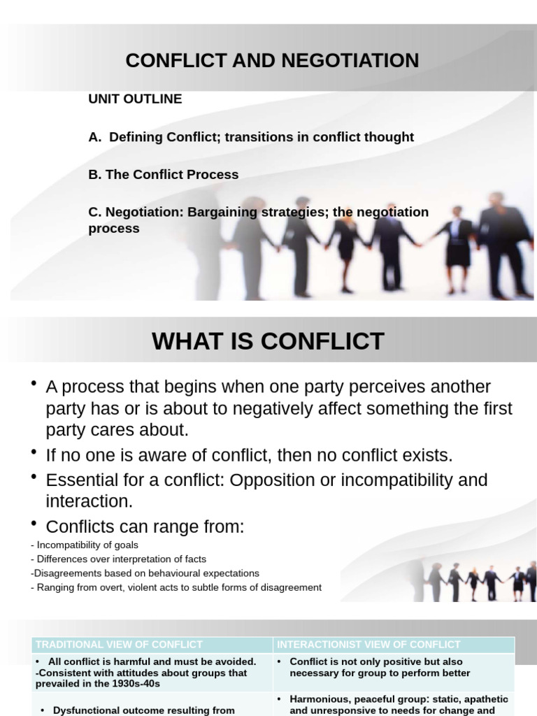 Conflict and Negotiation in Nursing | PDF | Negotiation | Emotions
