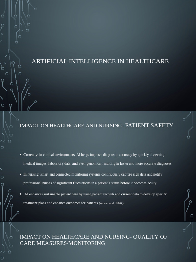 AI's Role in Nursing and Patient Care | PDF | Health Care | Artificial ...